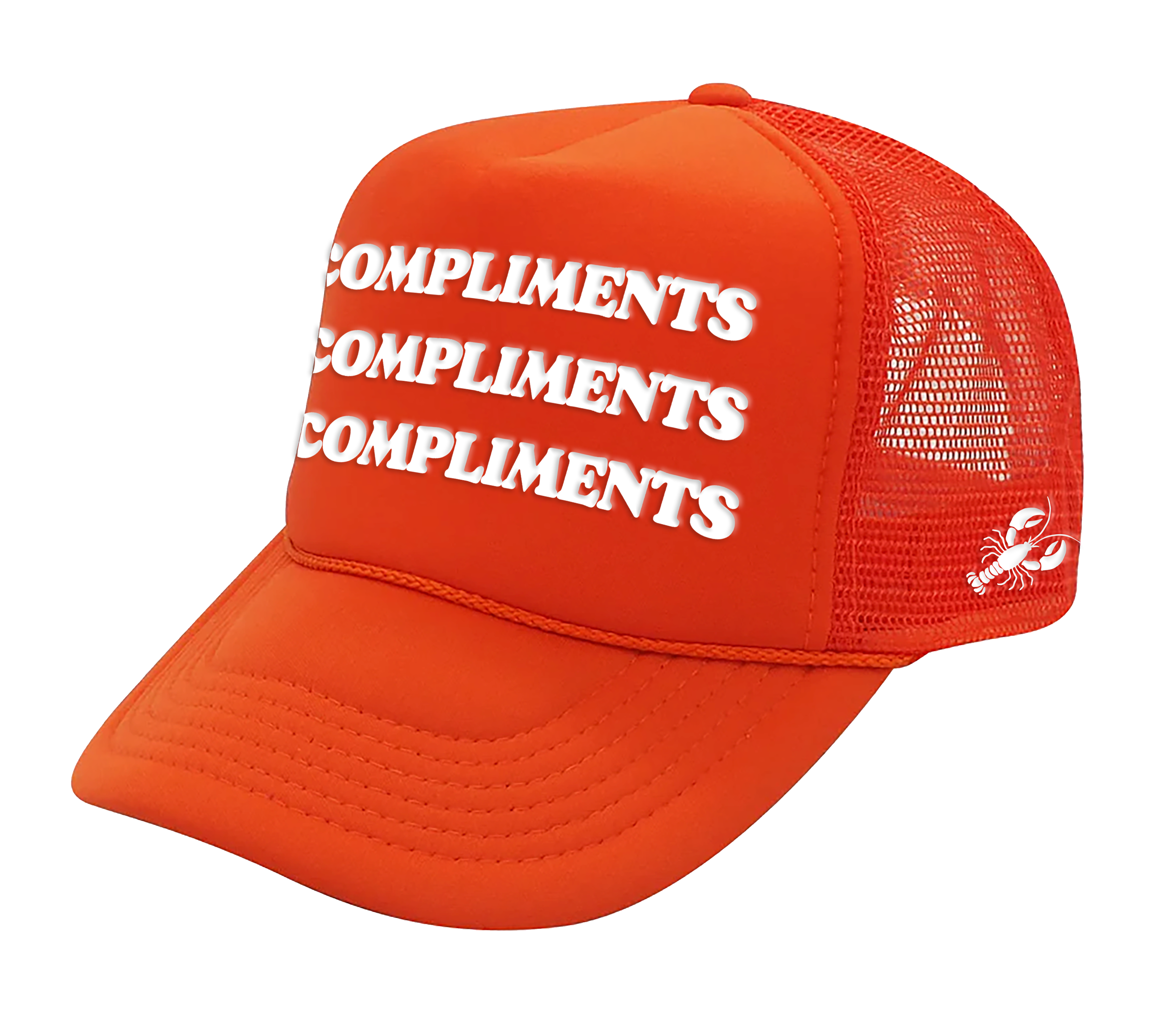 Compliments Orange 🦞 Trucker
