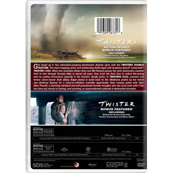 Twisters 2-Film Collection (DVD), Action, Univeral