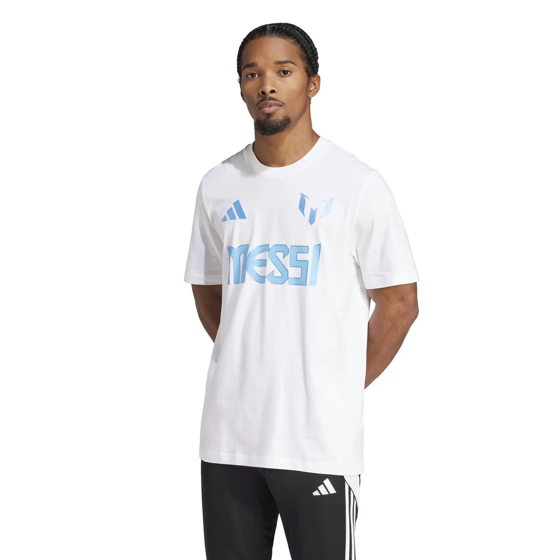 Adidas Lionel Messi Argentina White Soccer Jersey T Shirt