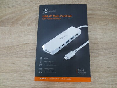 j5create USB-C Multi-Port Hub with Power Delivery (JCD373)