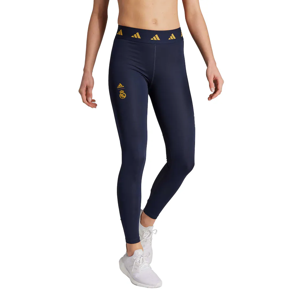 Real Madrid adidas Women's Techfit AEROREADY Tights - Navy