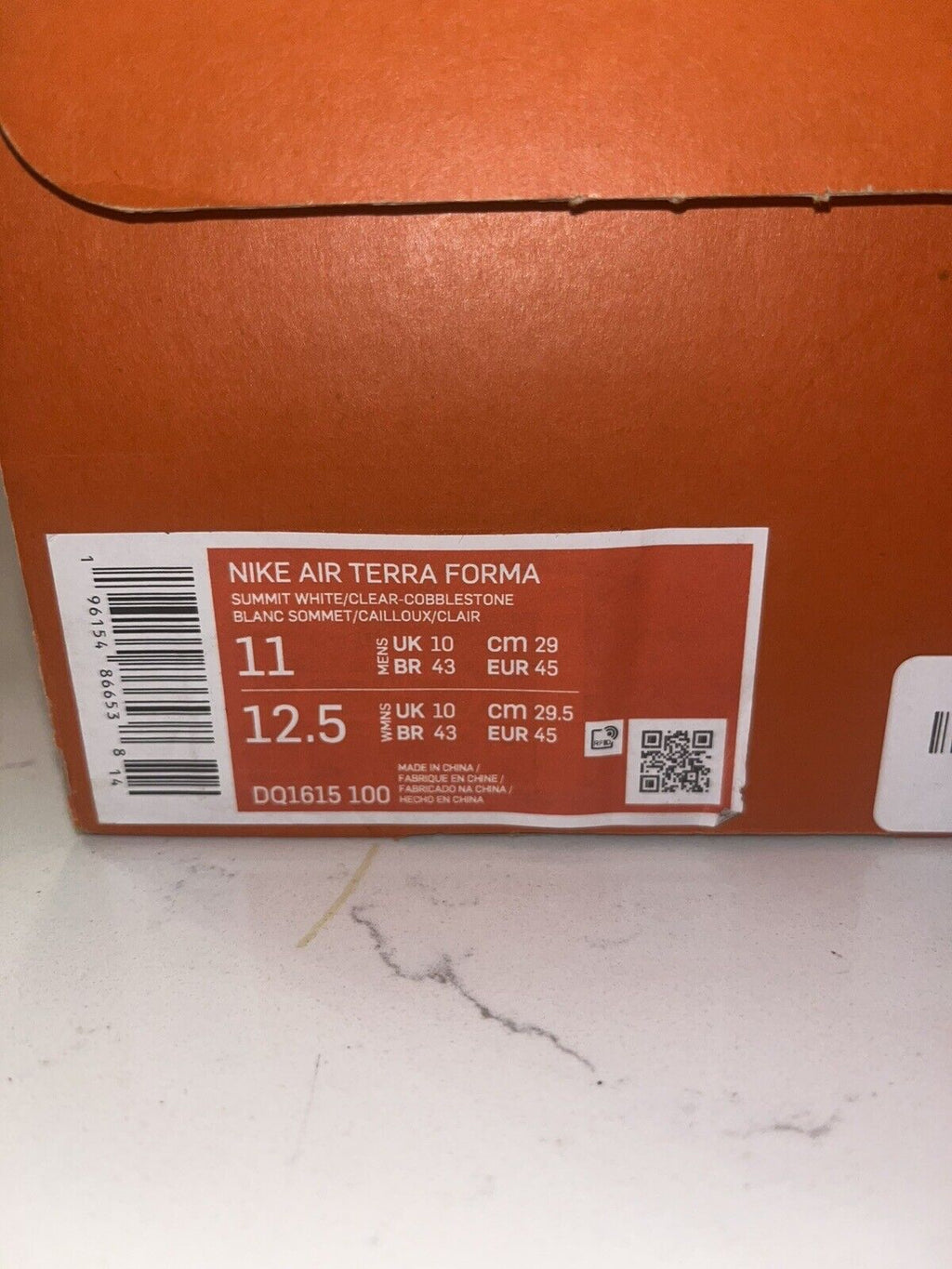 Nike x Off-White x Air Terra Forma 'White' Sz 11