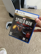Load image into Gallery viewer, Sony PS5 Disc w Spiderman Miles Morales Deluxe
