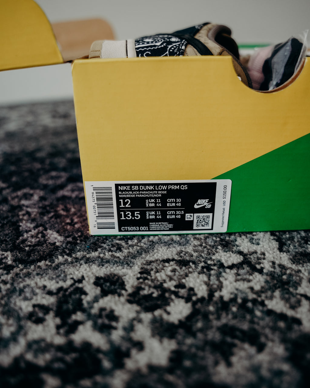 Nike SB Dunk Low Travis Scott (Regular Box) Sz 12