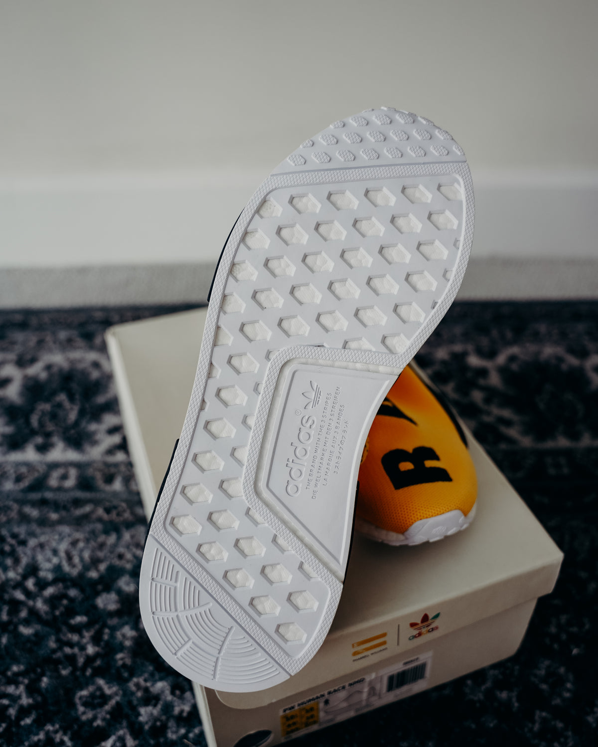 adidas NMD HU Pharrell Human Race Yellow Sz 10.5