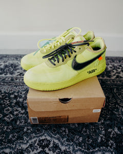 Nike Air Force 1 Low Off-White Volt Sz 11.5
