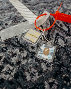 Bape Keychains and Off White Zip Tie