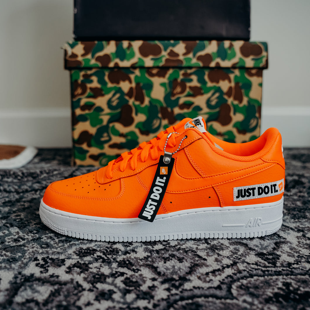 Nike Air Force 1 Low Just Do It Pack Orange Sz 12