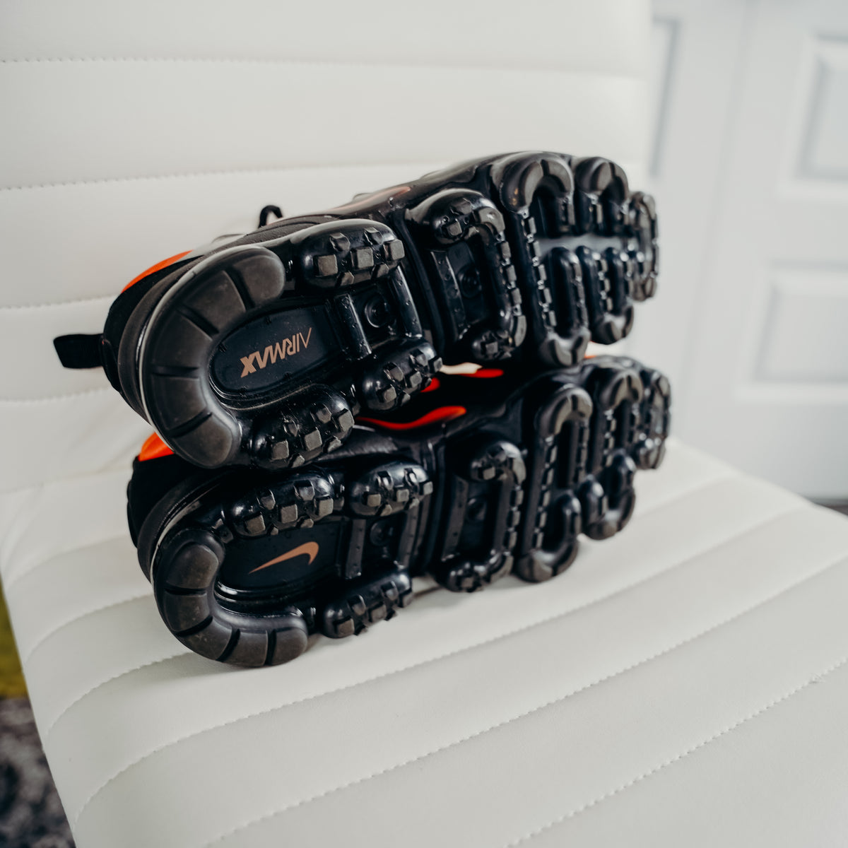 Nike Air VaporMax Plus Black Orange Crimson Sz 10