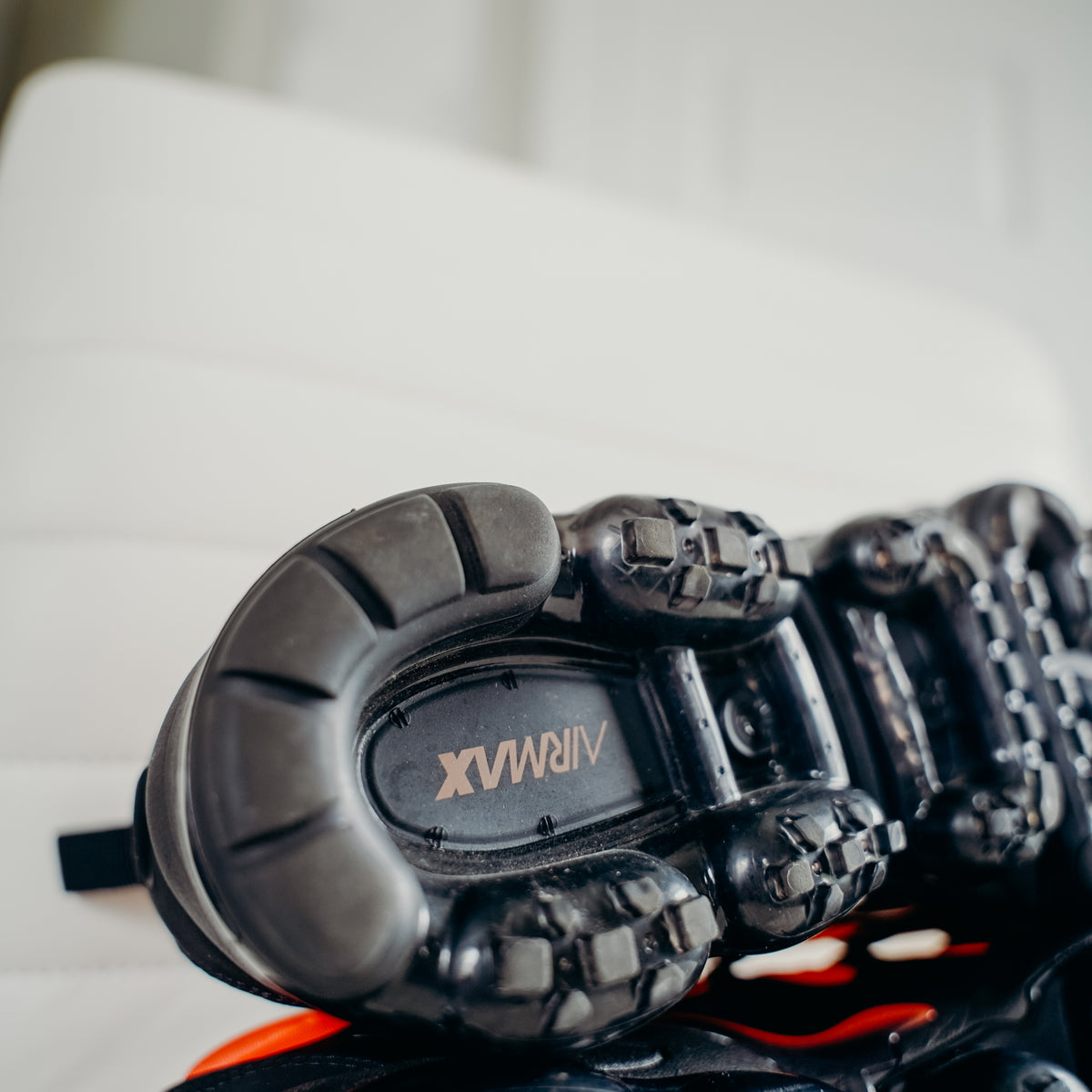 Nike Air VaporMax Plus Black Orange Crimson Sz 10
