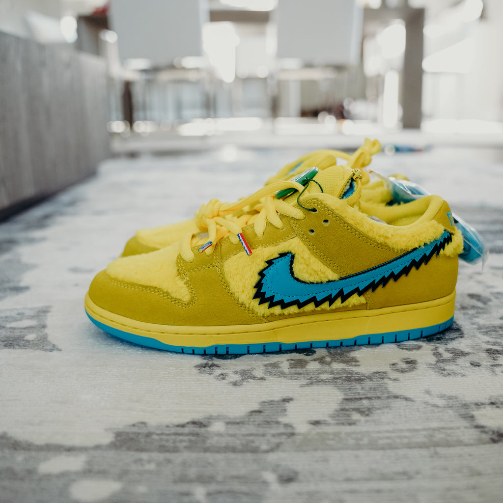 Nike SB Dunk Low Grateful Dead Bears Opti Yellow Sz 11