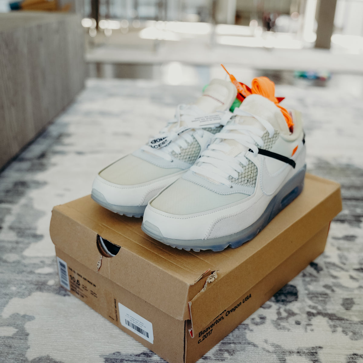 Nike Air Max 90 OFF-WHITE Sz 10.5