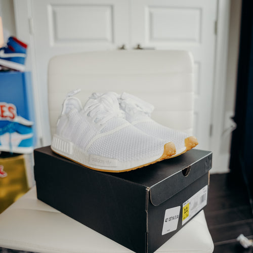 Adidas NMD White/Gum Sz 11
