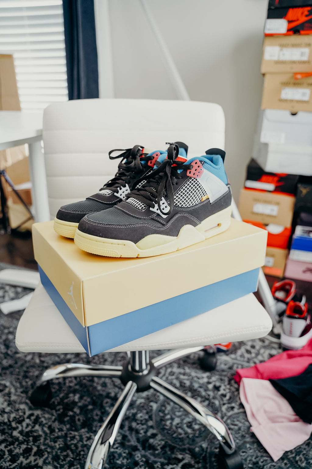 Jordan 4 Retro Union Off Noir Sz 11