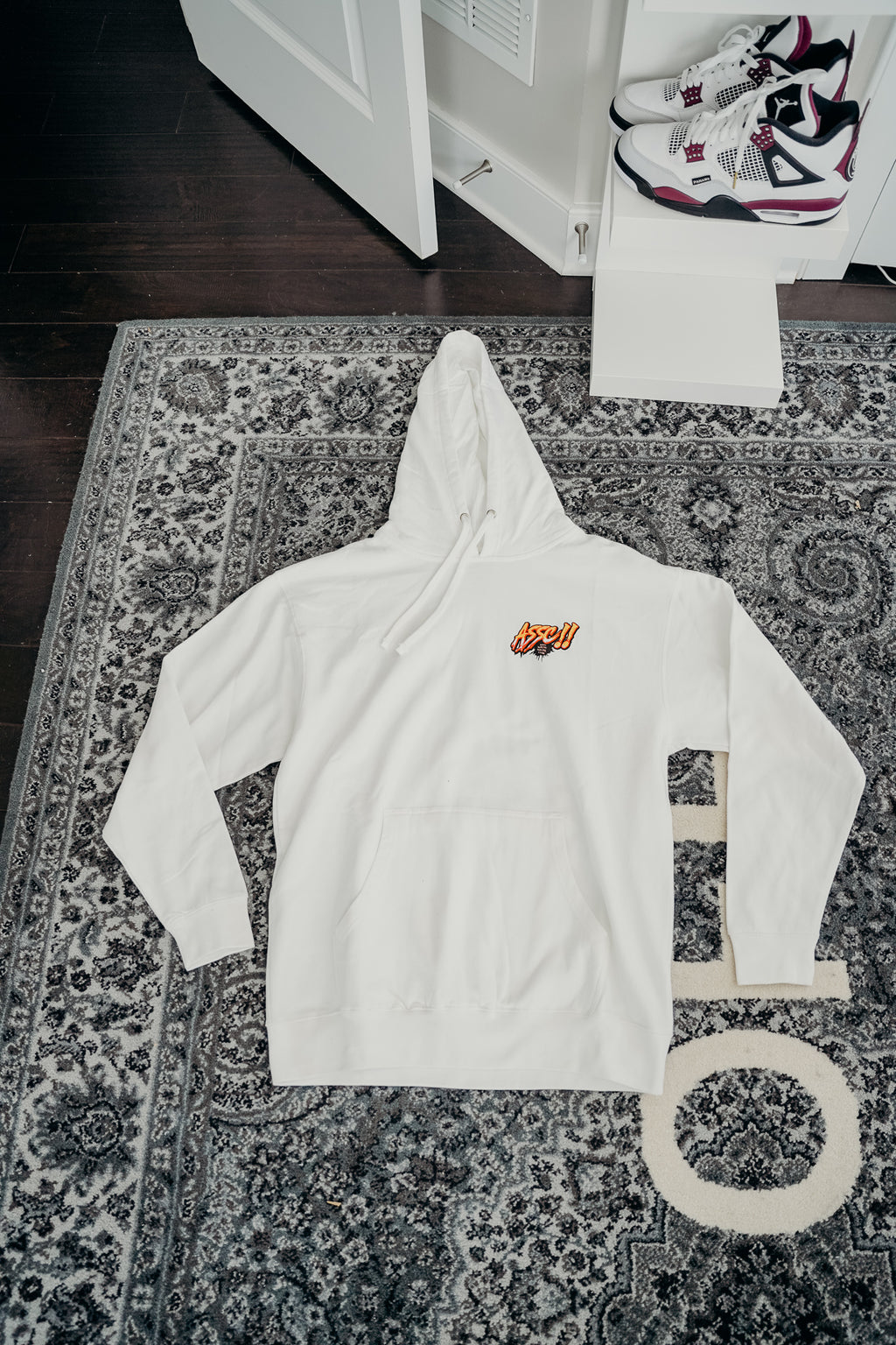White ASSC Hoodie Size XL
