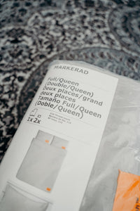 Virgil Abloh x IKEA Duvet Cover and 2 Pillowcases (Full/Queen) Gray