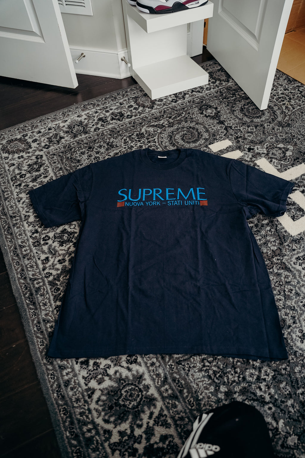 Supreme Nuova York Tee Navy Sz XL