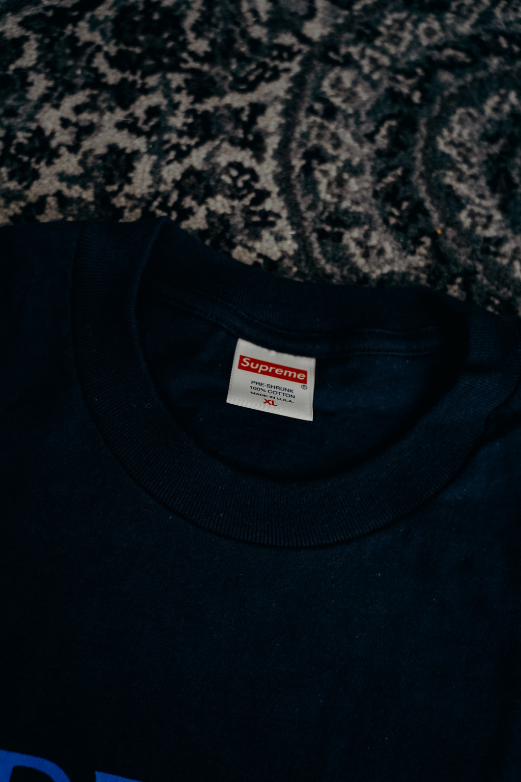 Supreme Nuova York Tee Navy Sz XL