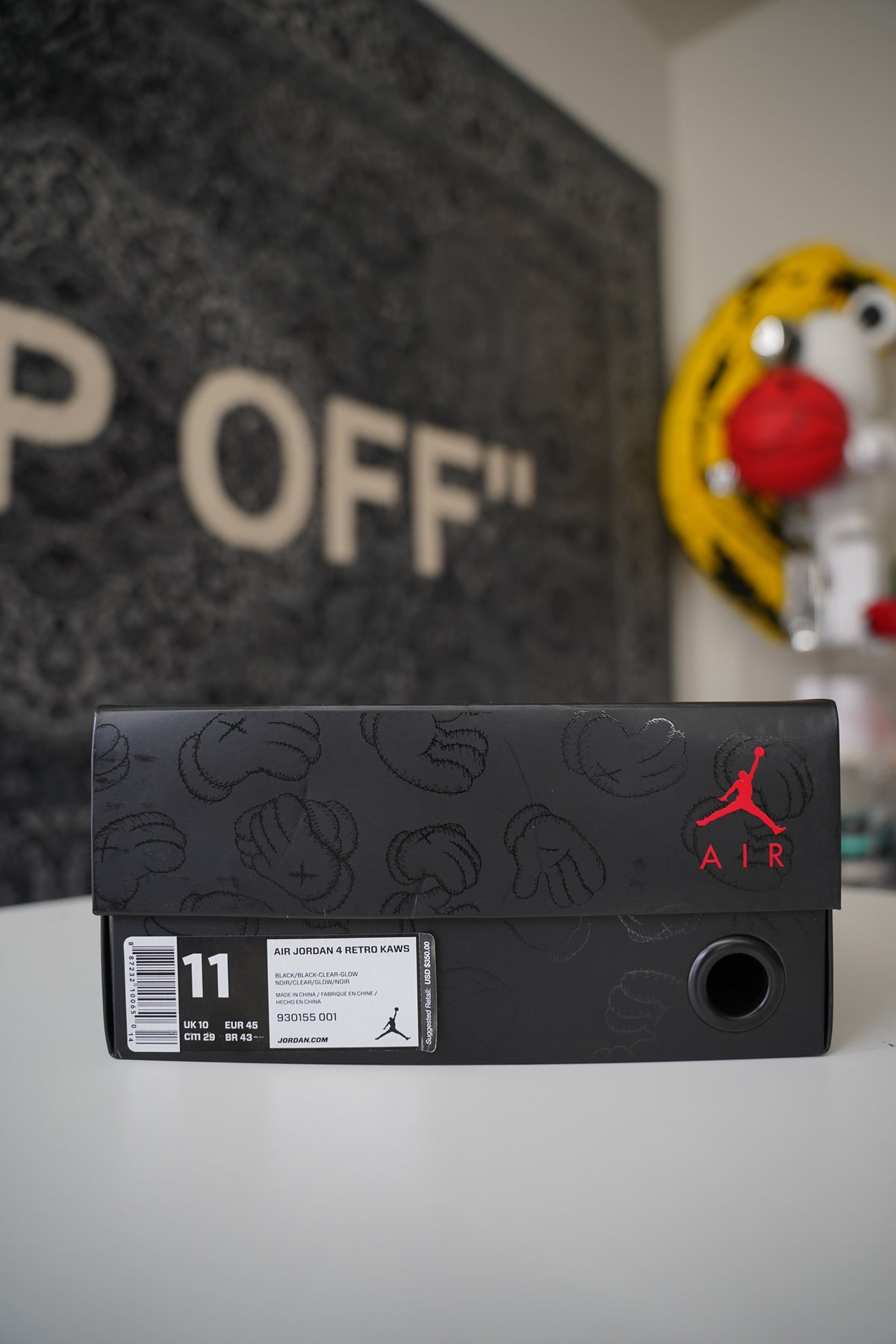 Jordan 4 Retro Kaws Black