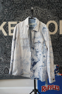 Off White Arrows Denim Jacket Sz S (FITS LIKE XL)