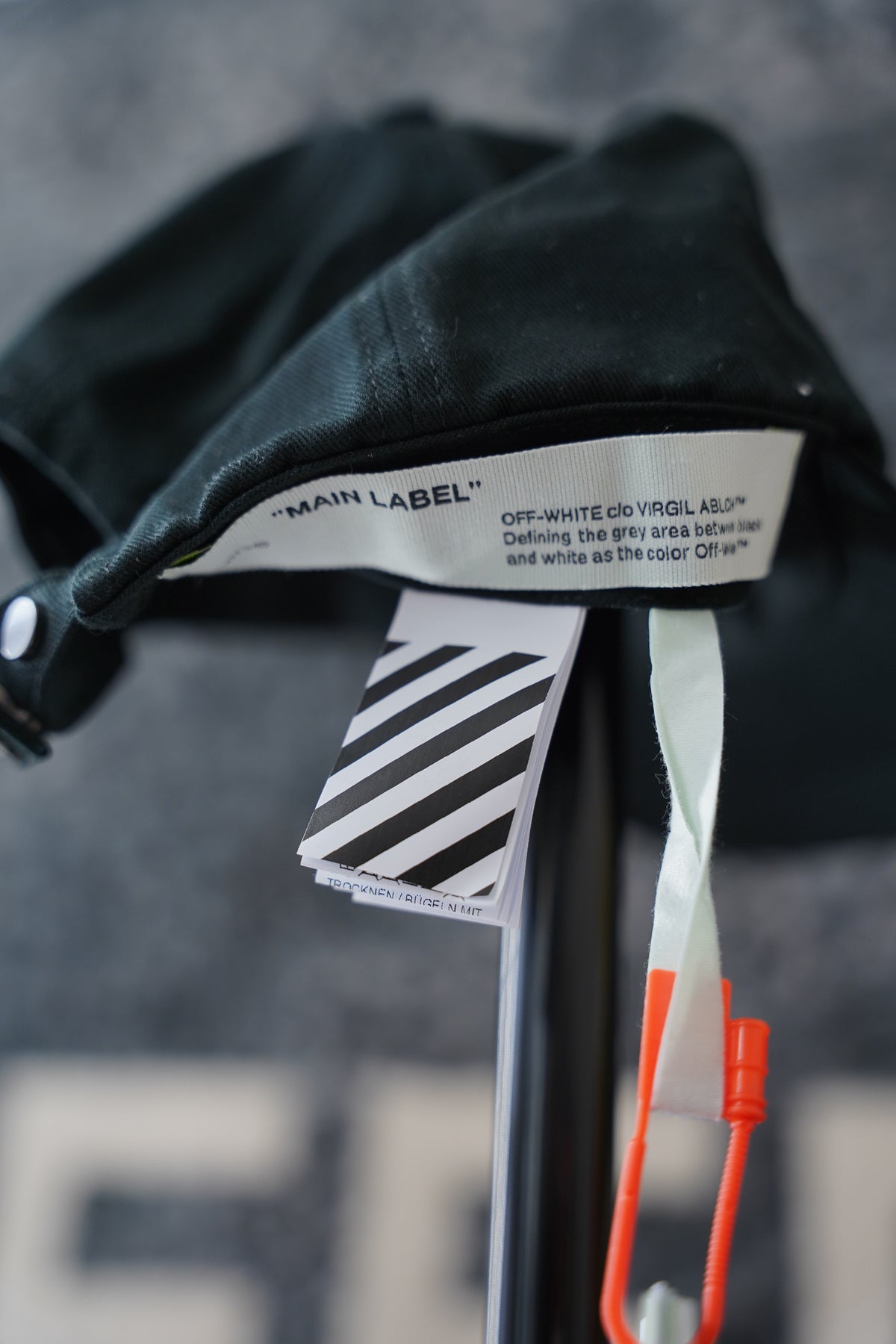 Off White Print Baseball Hat