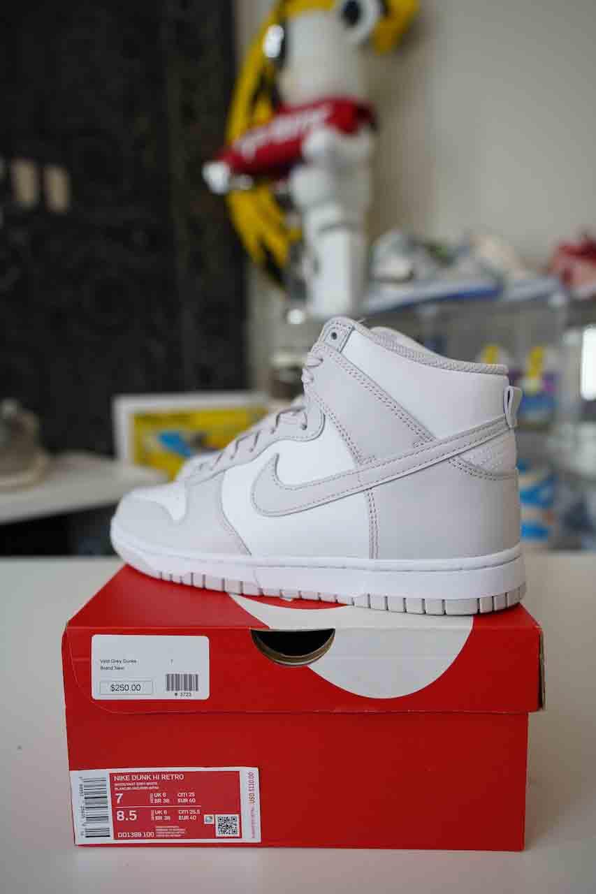 Nike Dunk Hi Retro Vast Grey Sz 7