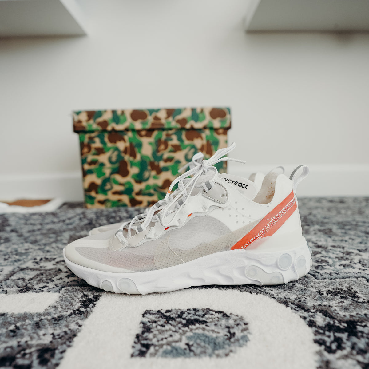 Nike React Element 87 (Light Bone) Sz 7 NO BOX