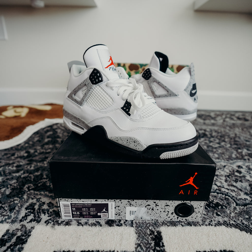 Jordan 4 White Cement Sz 11
