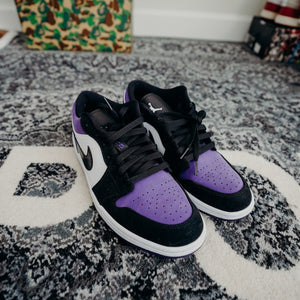 Jordan 1 Low Purple/Black Sz 11 (NO BOX)