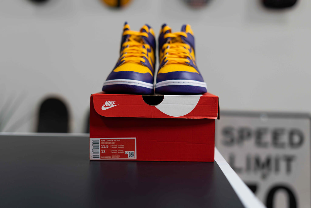 Nike Dunk High Lakers Sz 11.5