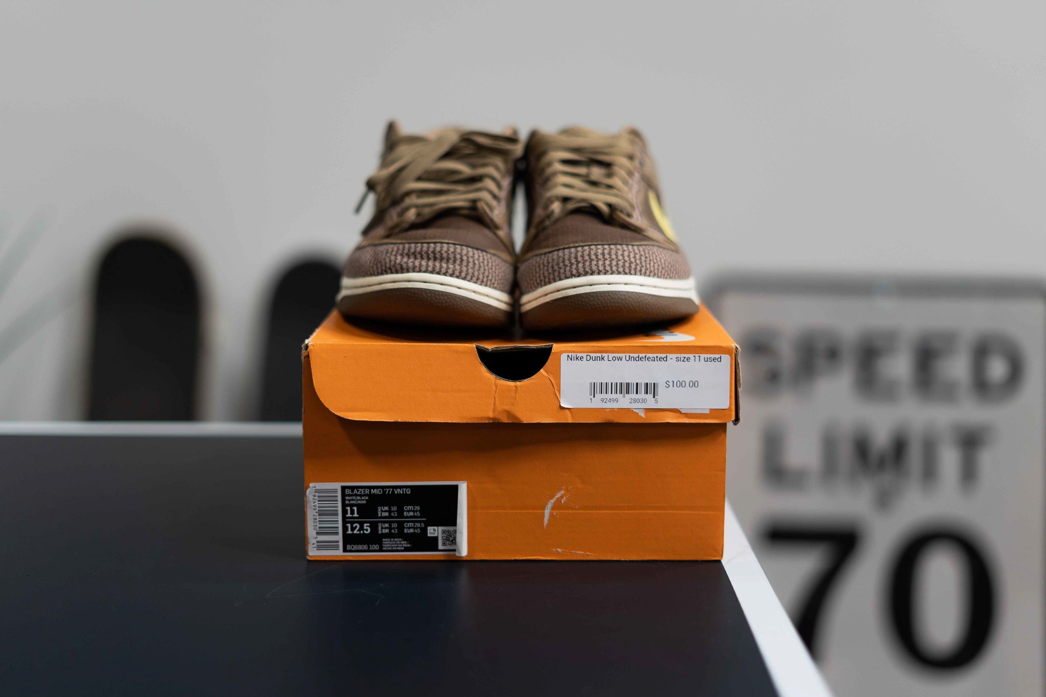 Nike Dunk Low SP Undefeated Sz 11 REPLACEMENT BOX