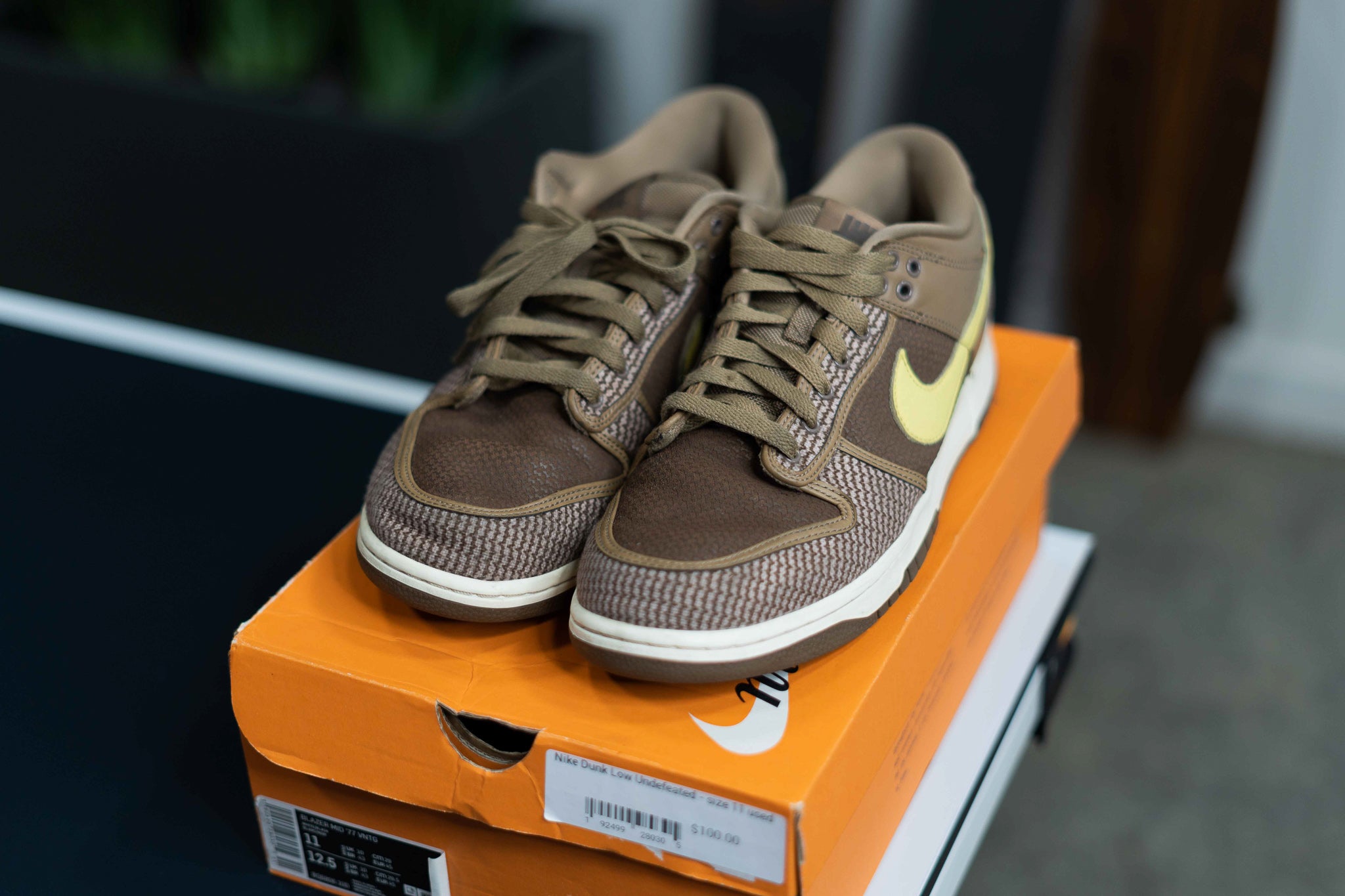Nike Dunk Low SP Undefeated Sz 11 REPLACEMENT BOX