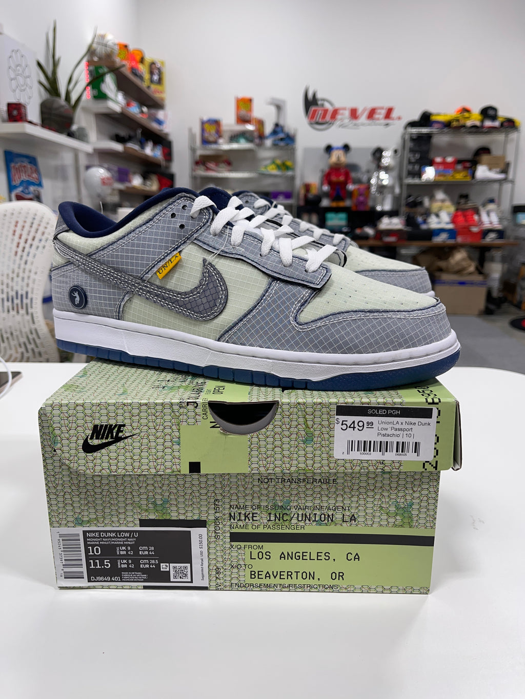 Nike x Union Dunk Low Midnight Navy Sz 10