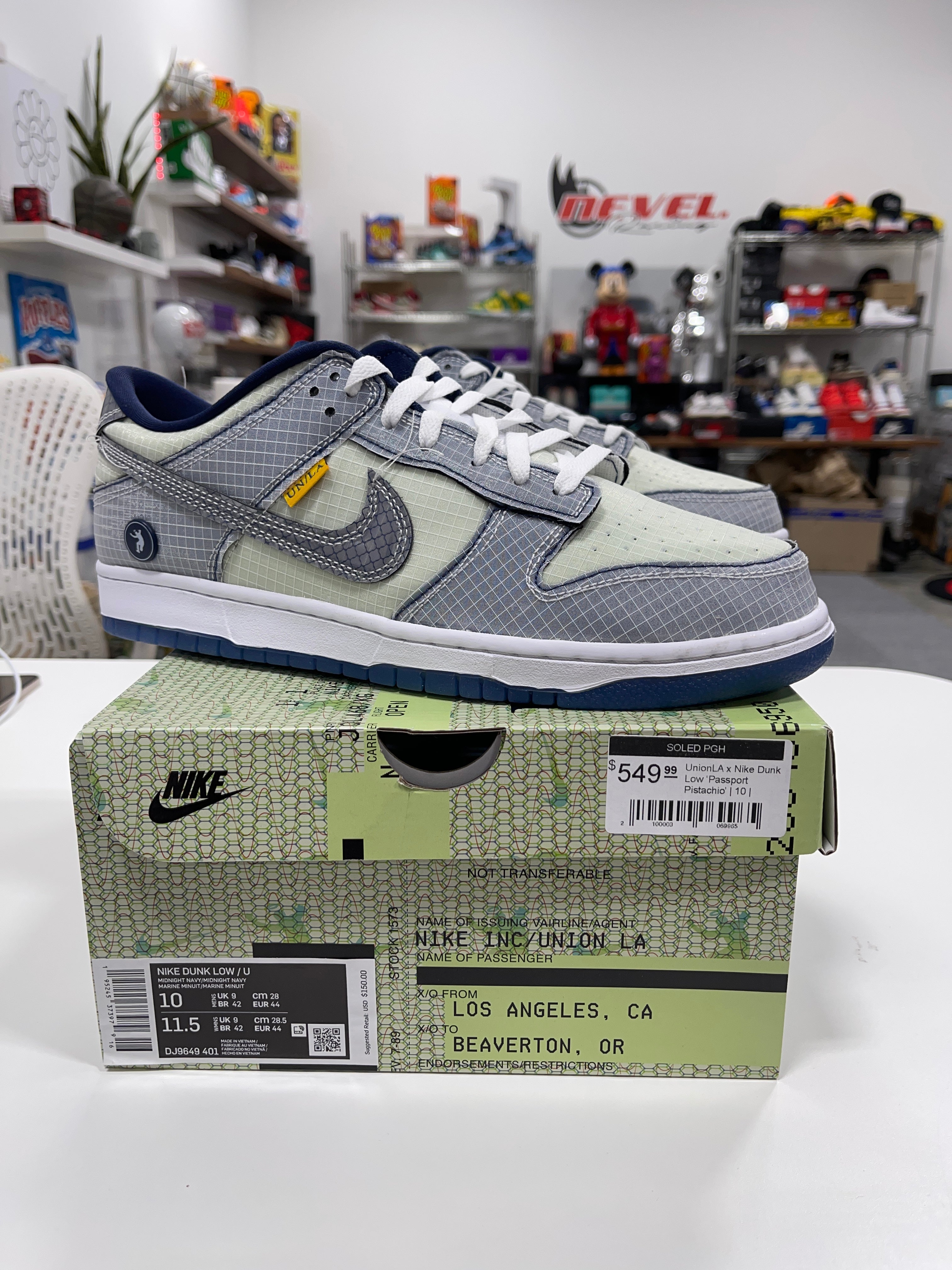 Nike x Union Dunk Low Midnight Navy Sz 10