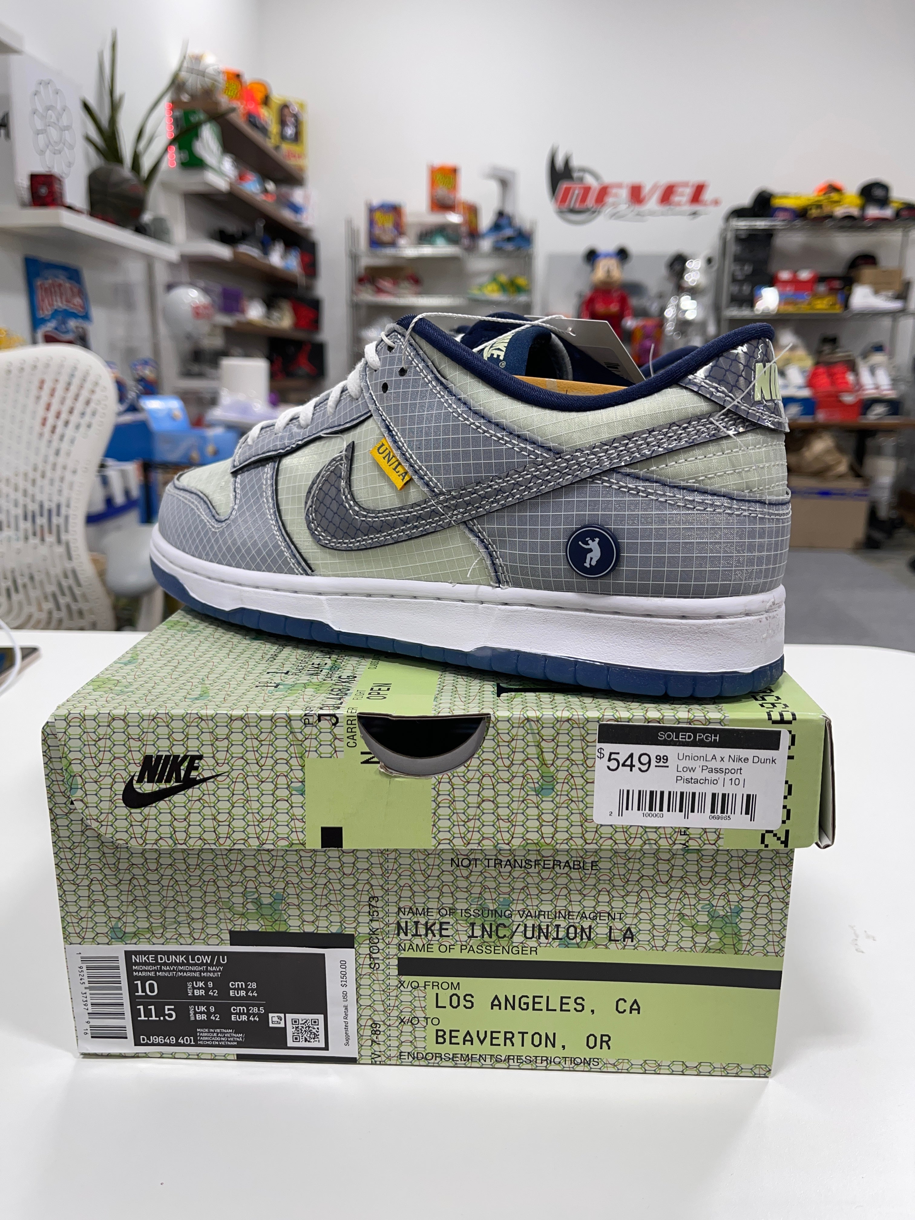 Nike x Union Dunk Low Midnight Navy Sz 10