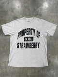 Strawberry Jams Grey Tee Sz L