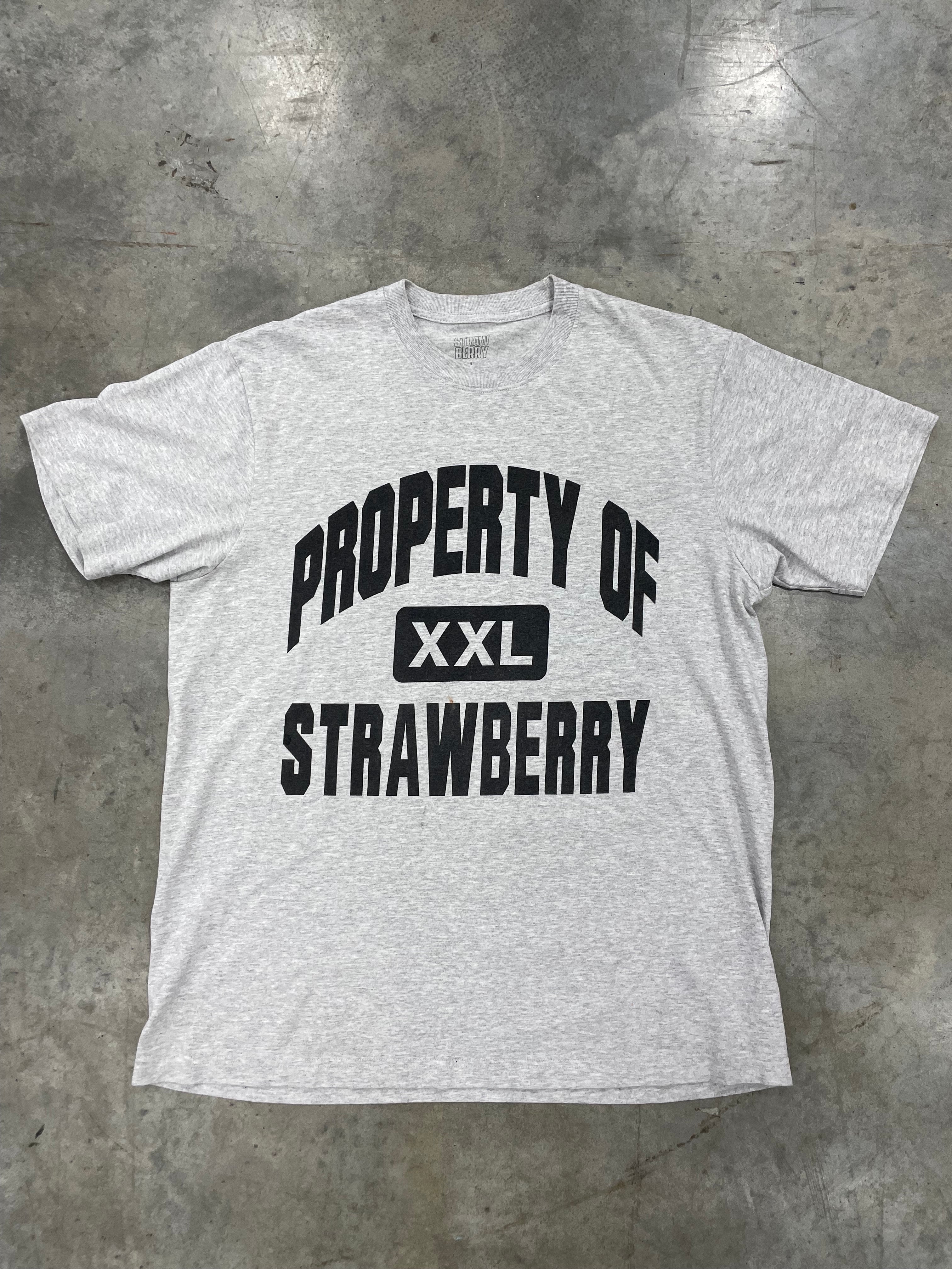 Strawberry Jams Grey Tee Sz L