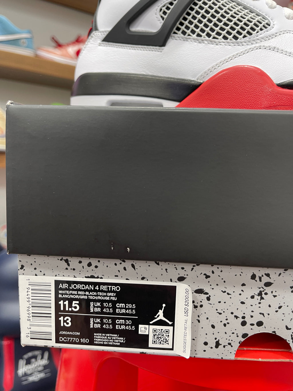 Jordan 4 Fire Red Sz 11.5