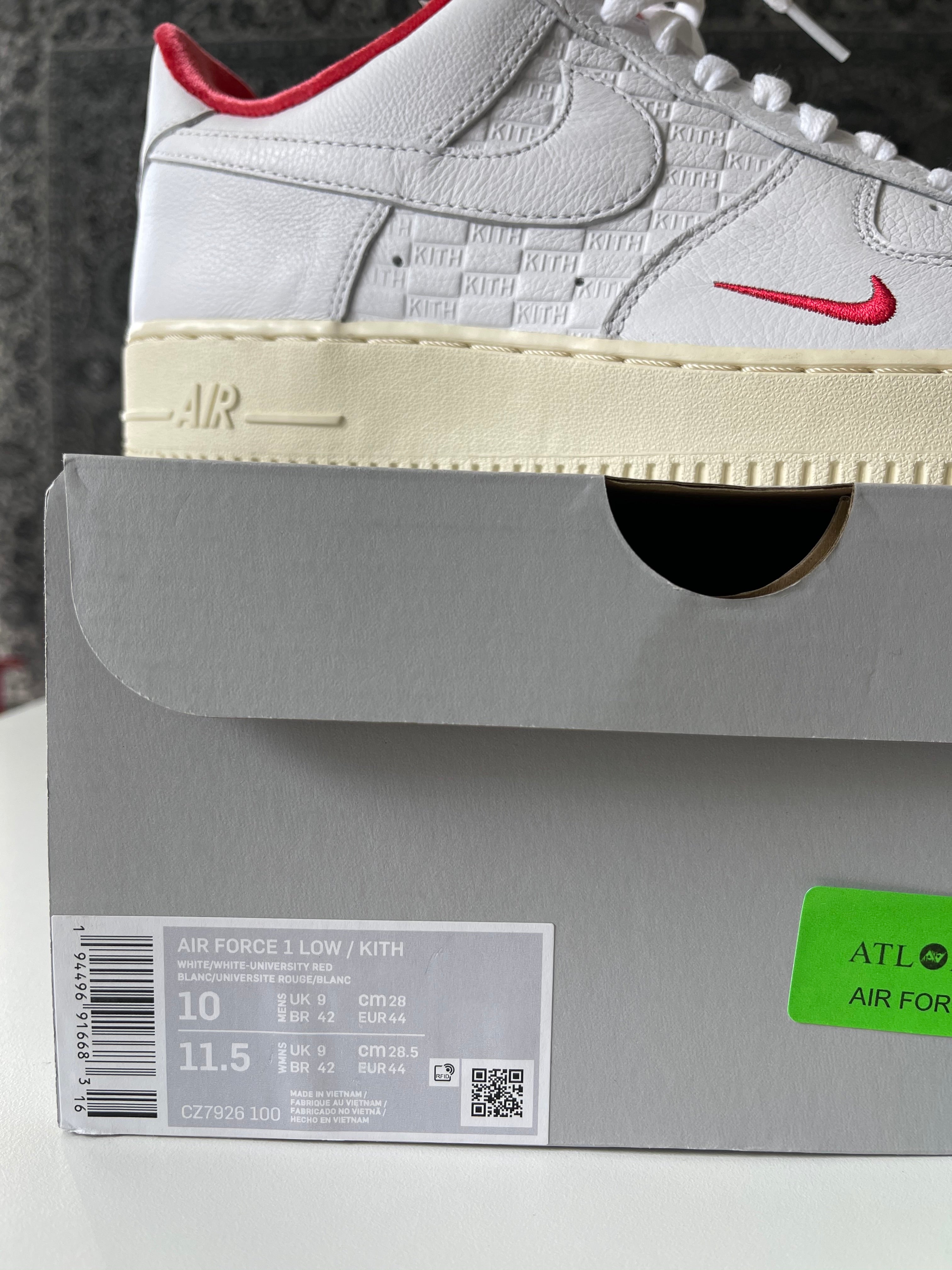 KITH x Air Force 1 Low 'Tokyo' Sz 10