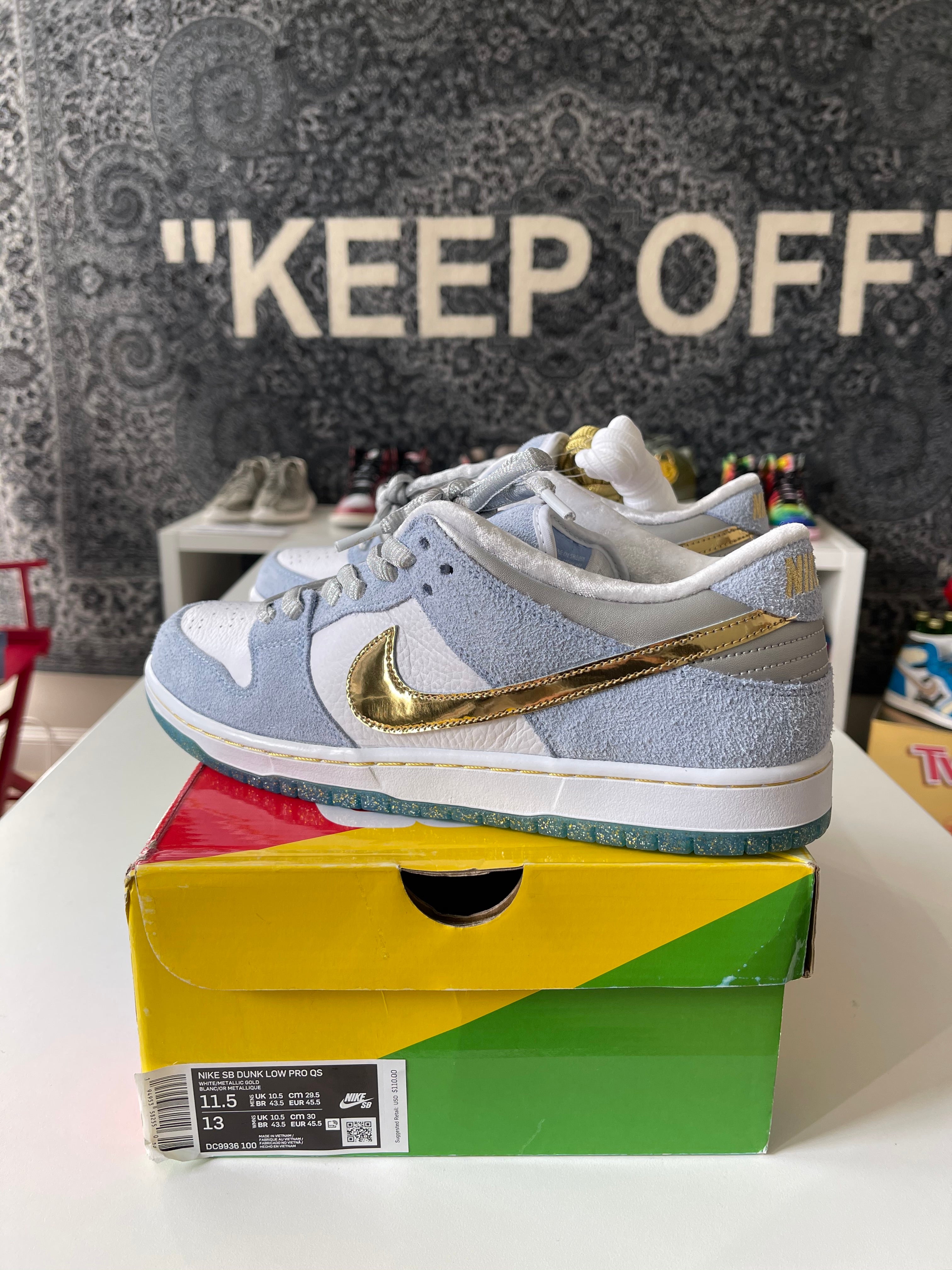 Nike SB Dunk Low Sean Cliver Sz 11.5