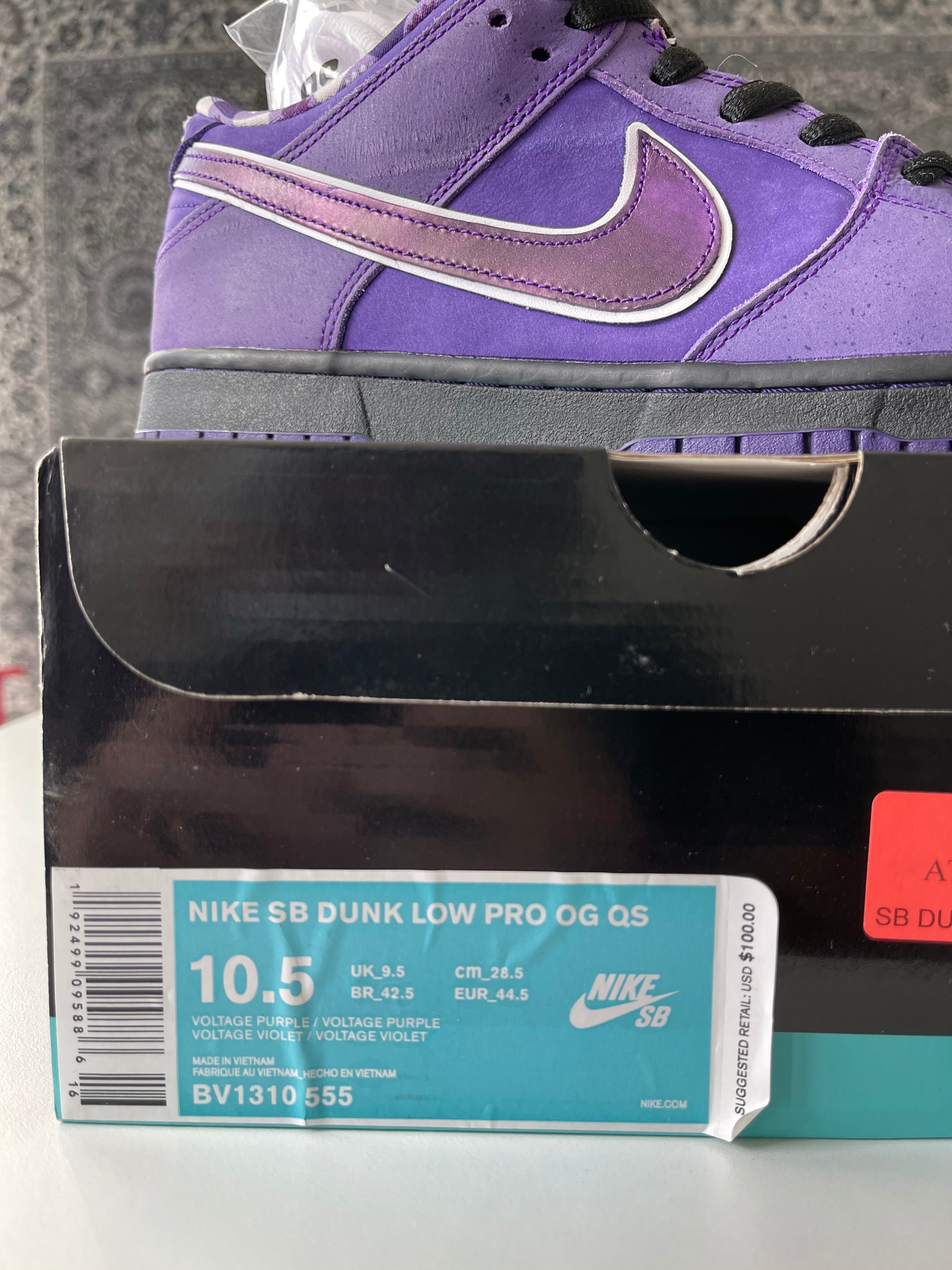 Nike SB Dunk LowPurple Lobster Sz 10.5