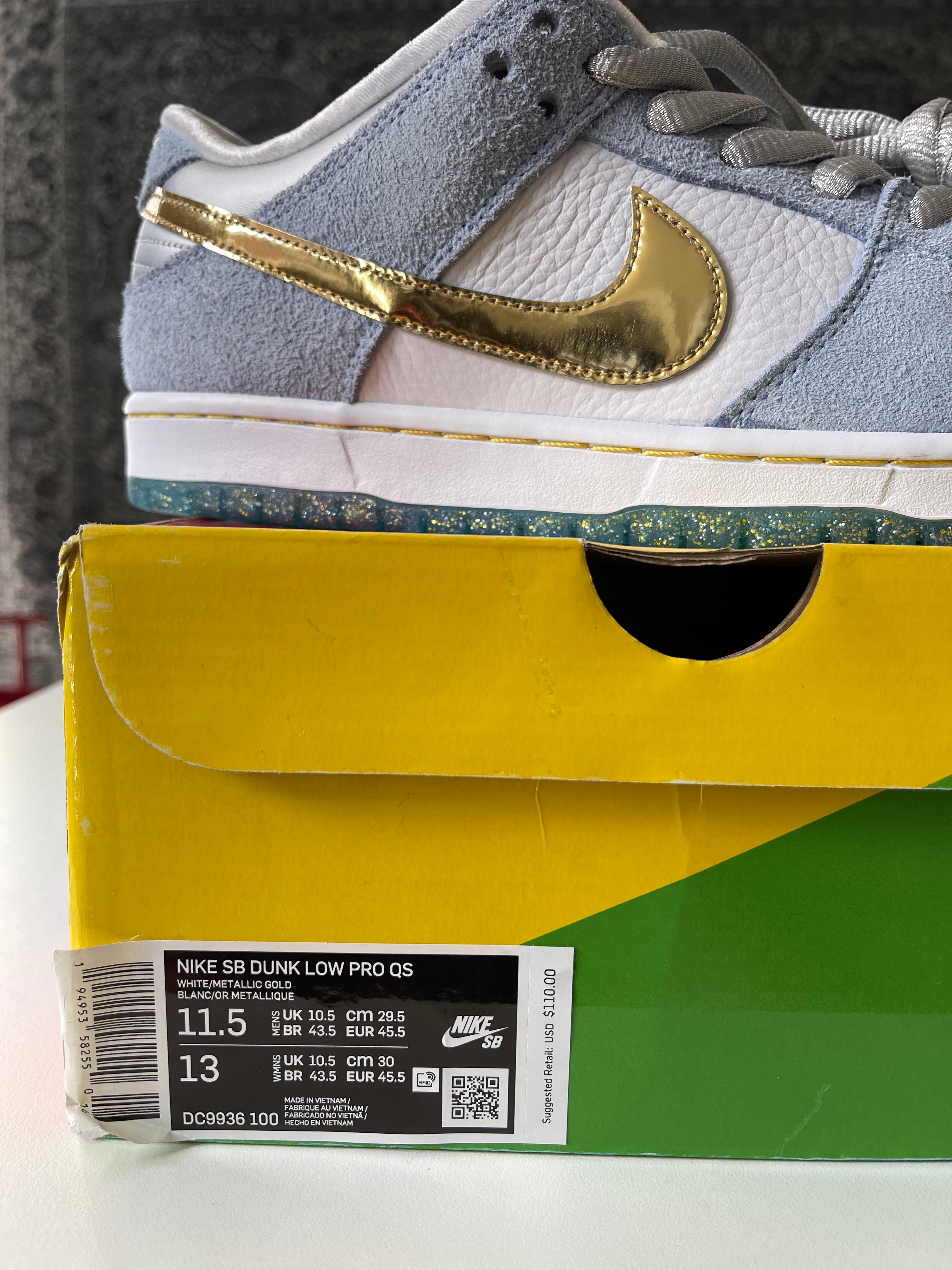 Nike SB Dunk Low Sean Cliver Sz 11.5