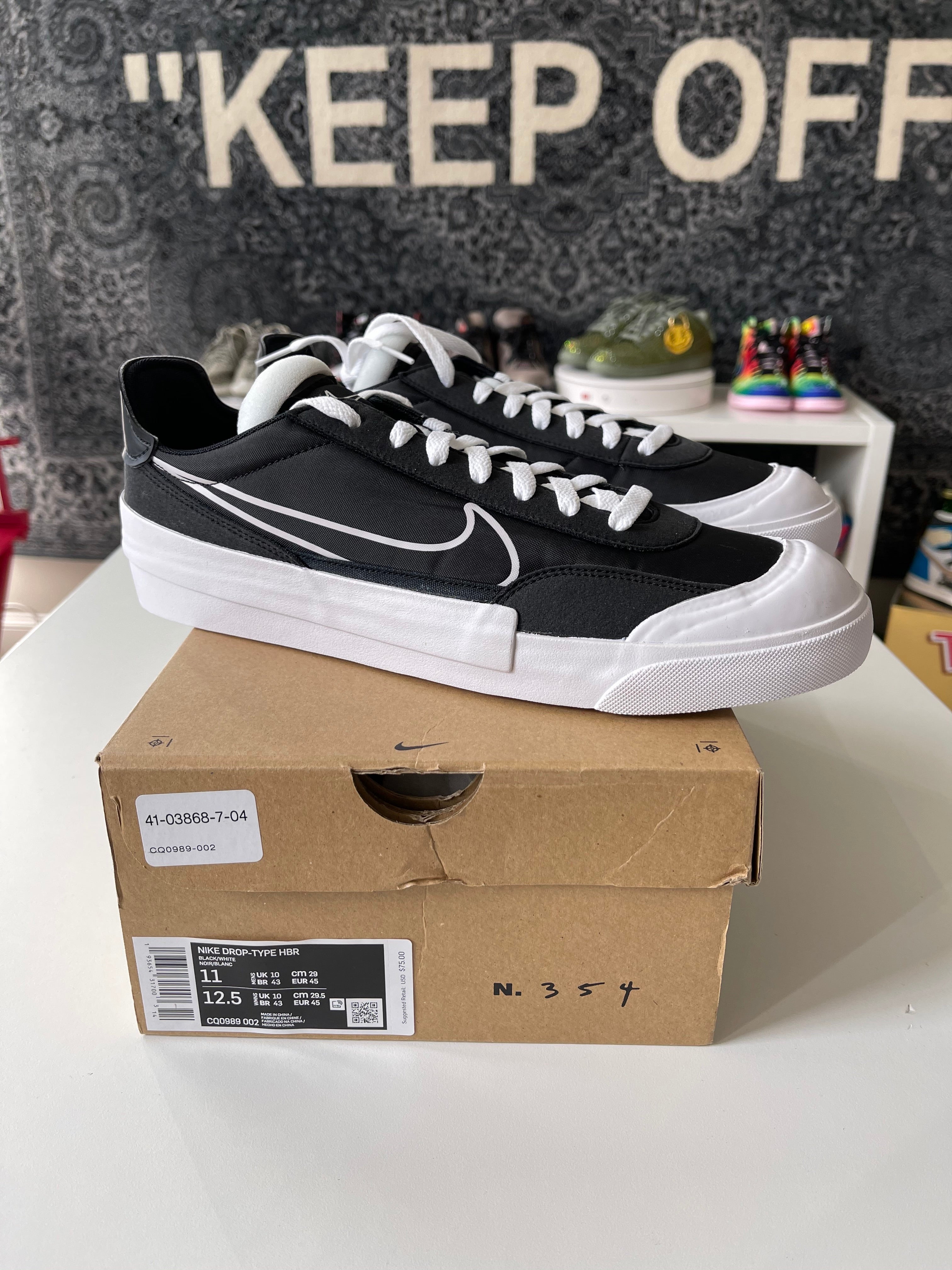 Nike Drop Type HBR 'Black' Sz 11
