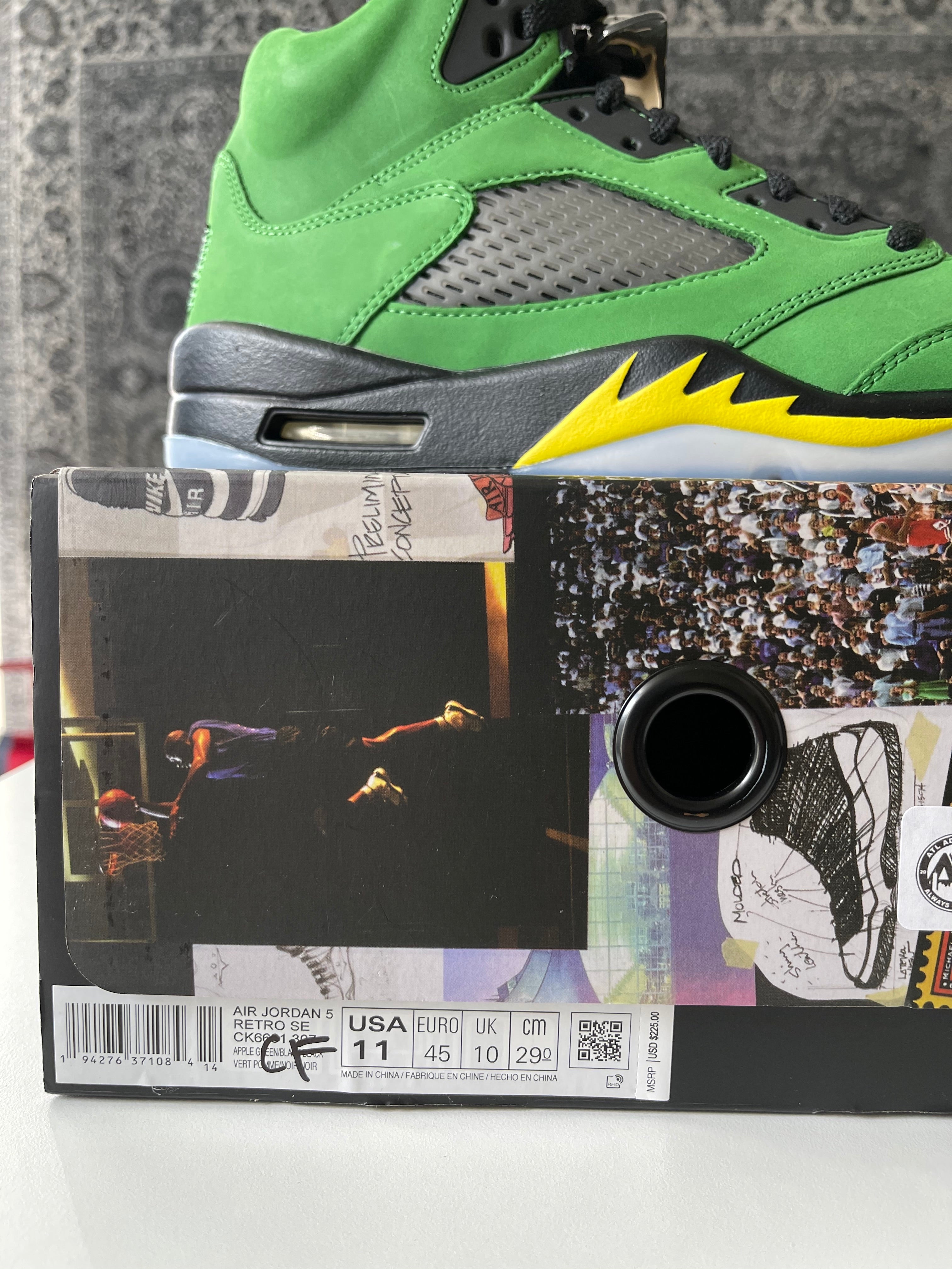 Jordan 5 Retro SE Oregon  Sz 11
