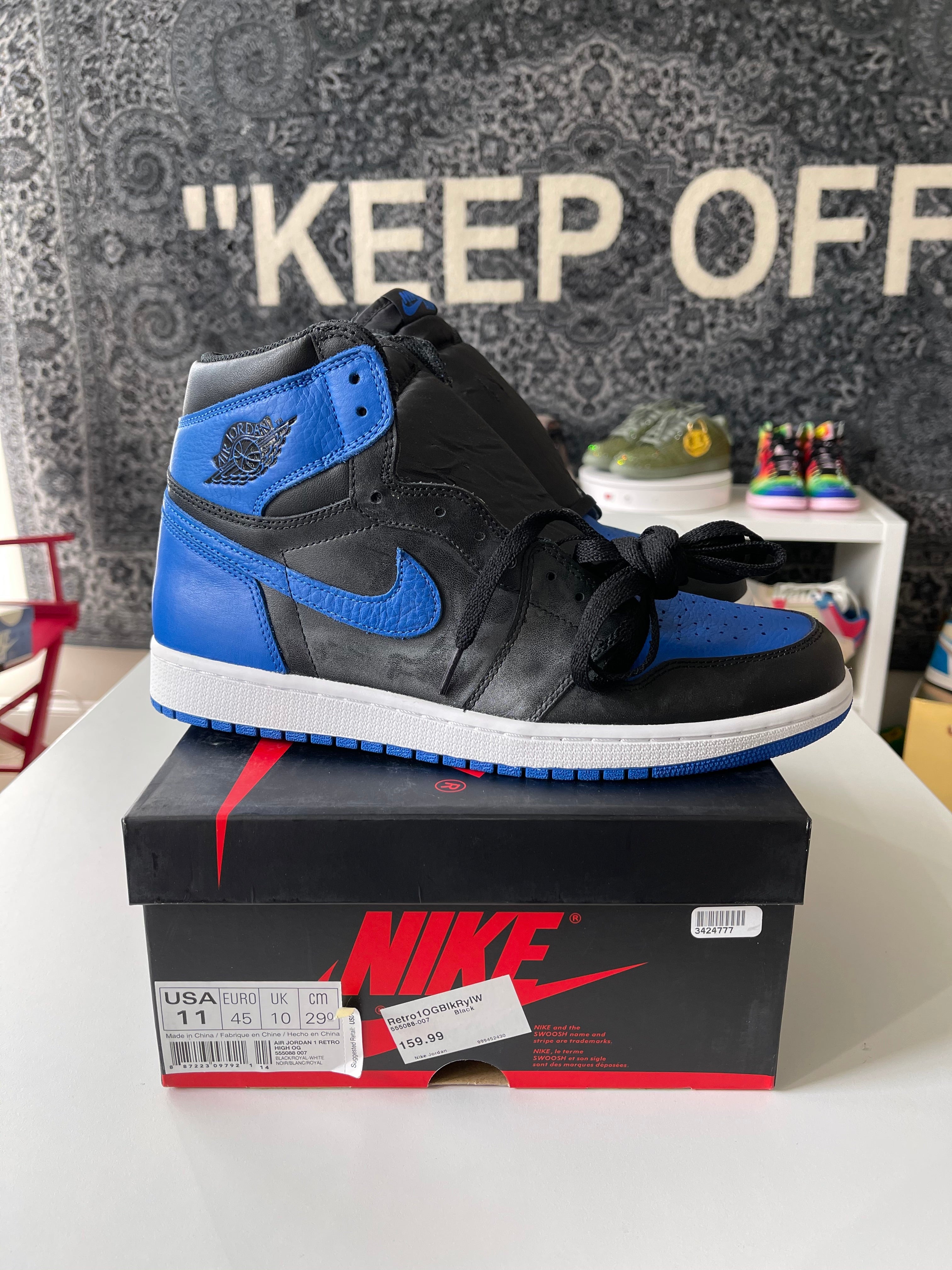 Nike Jordan 1 Royal Sz 11