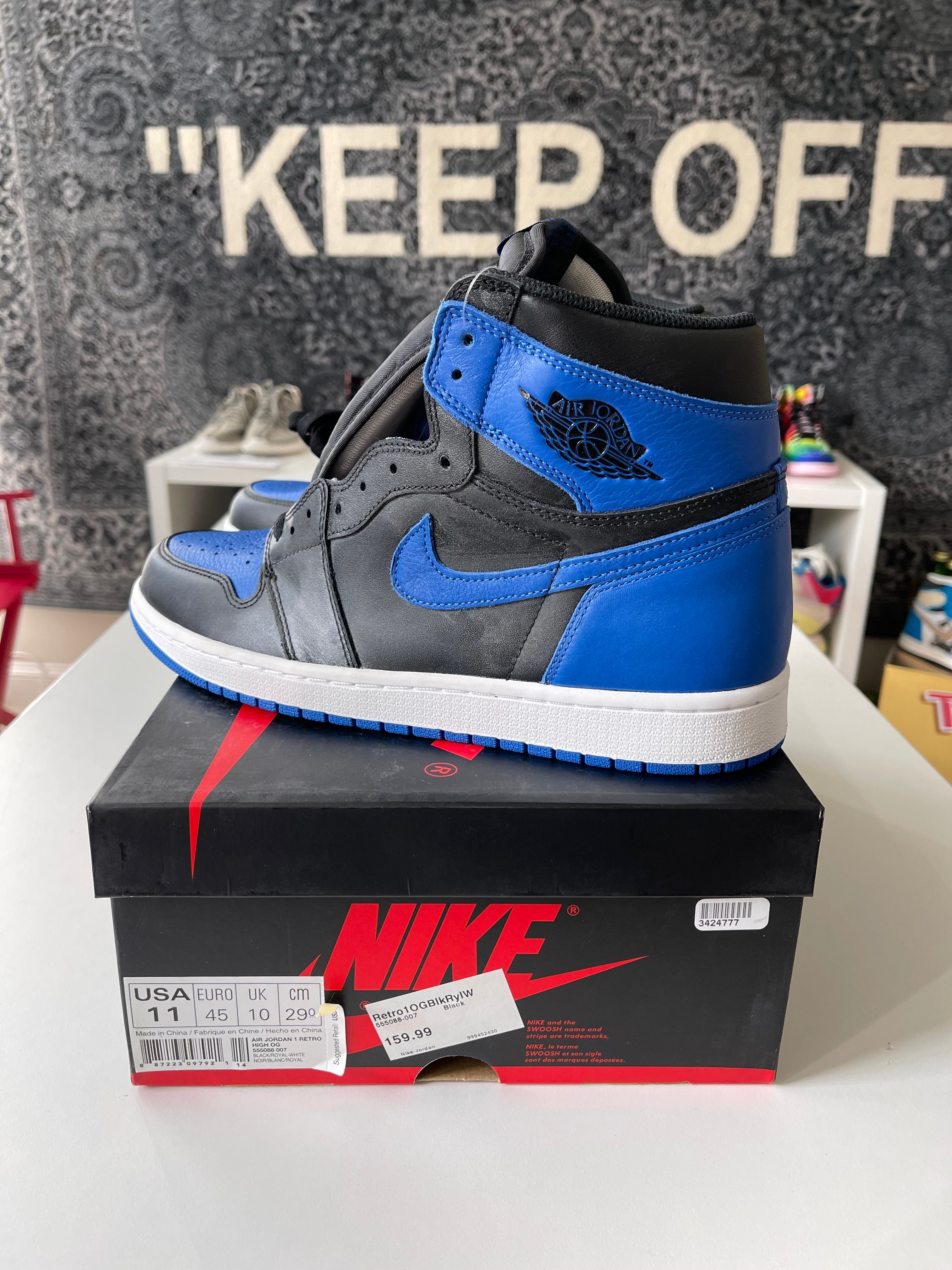 Nike Jordan 1 Royal Sz 11