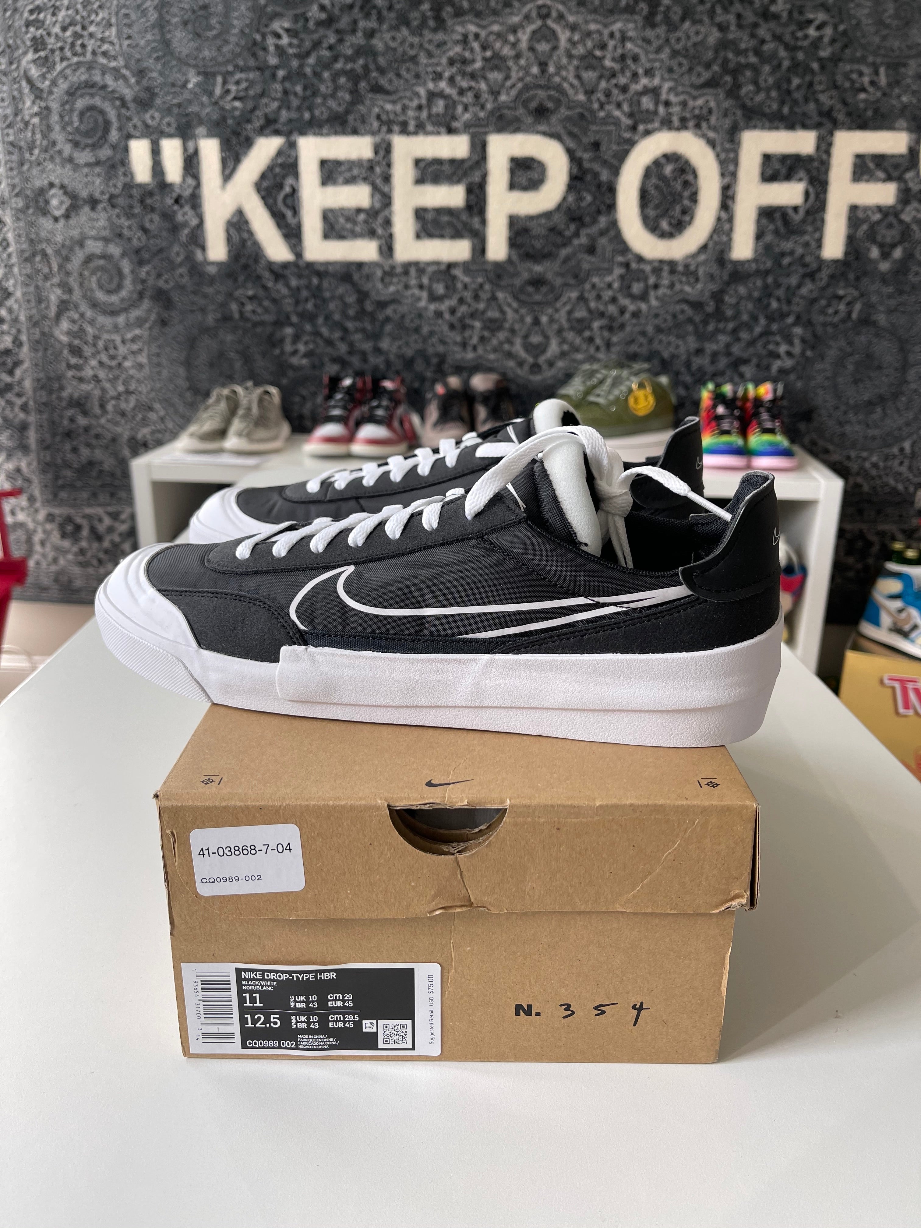 Nike Drop Type HBR 'Black' Sz 11
