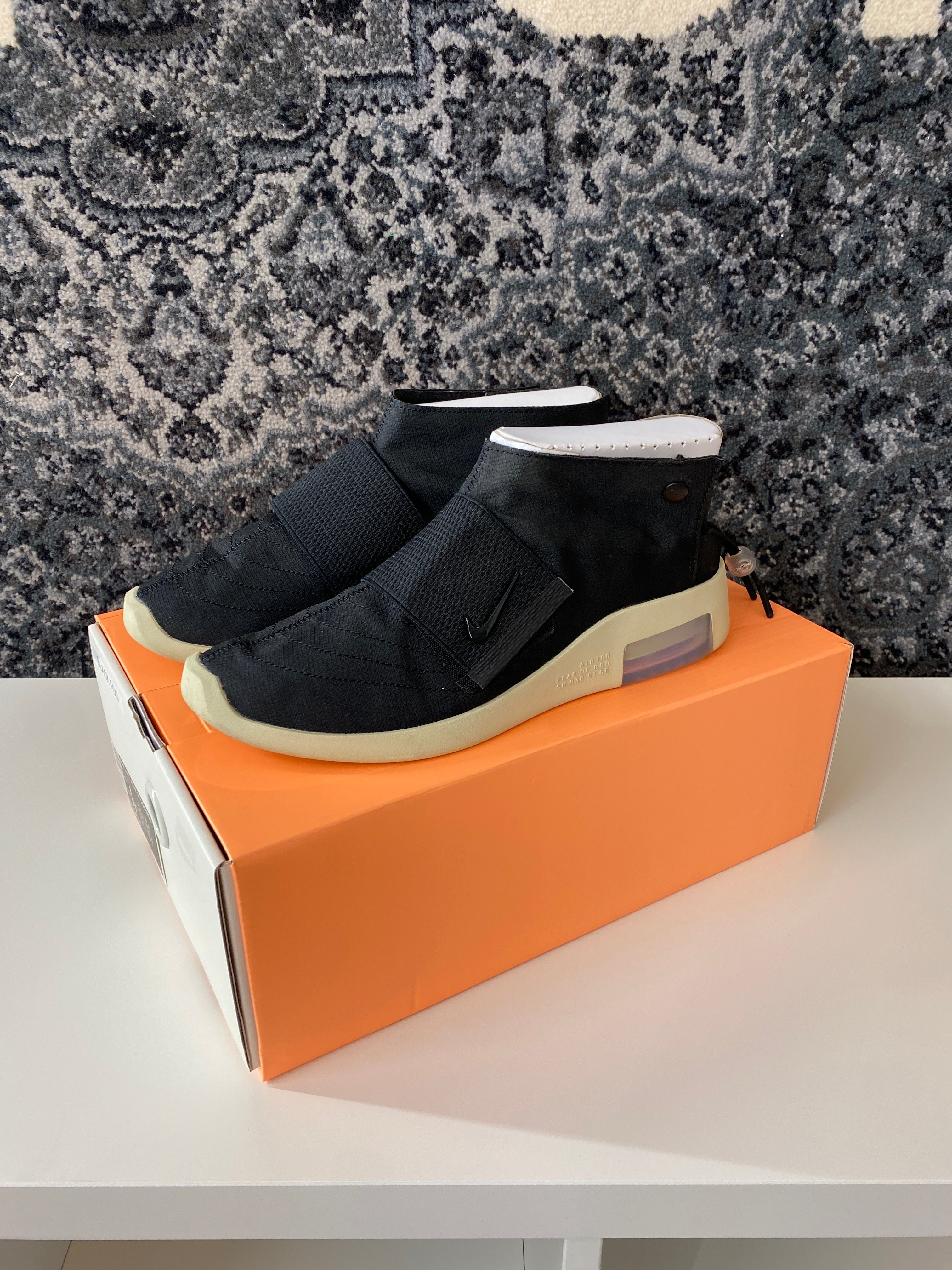 Nike Air Fear Of God Moccasin Black Sz 8