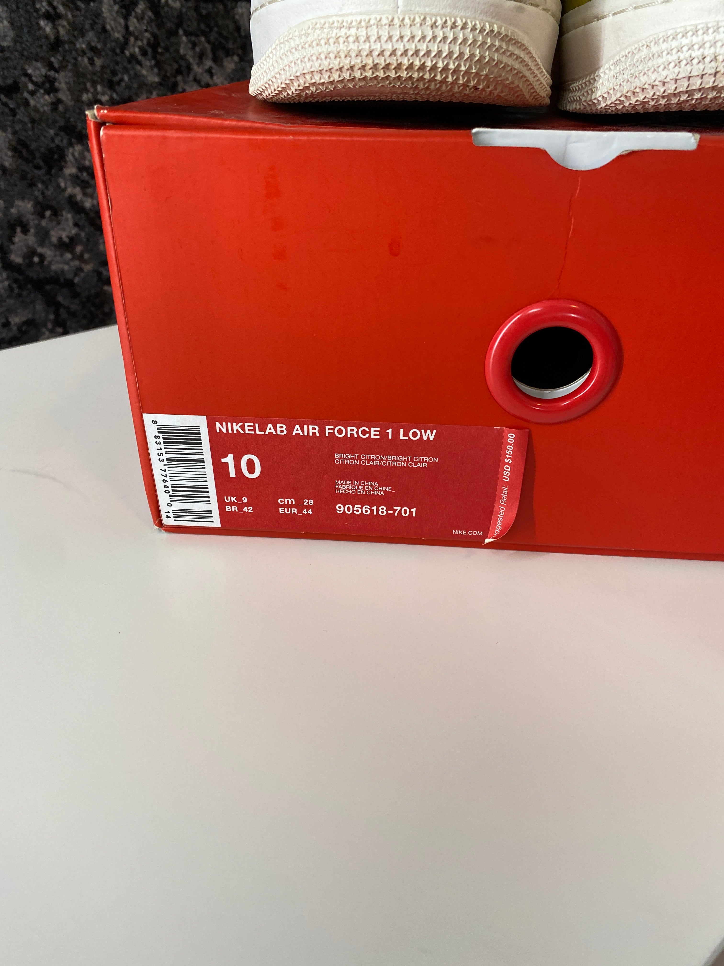 Nikelab Air Force 1 Low Sz 10