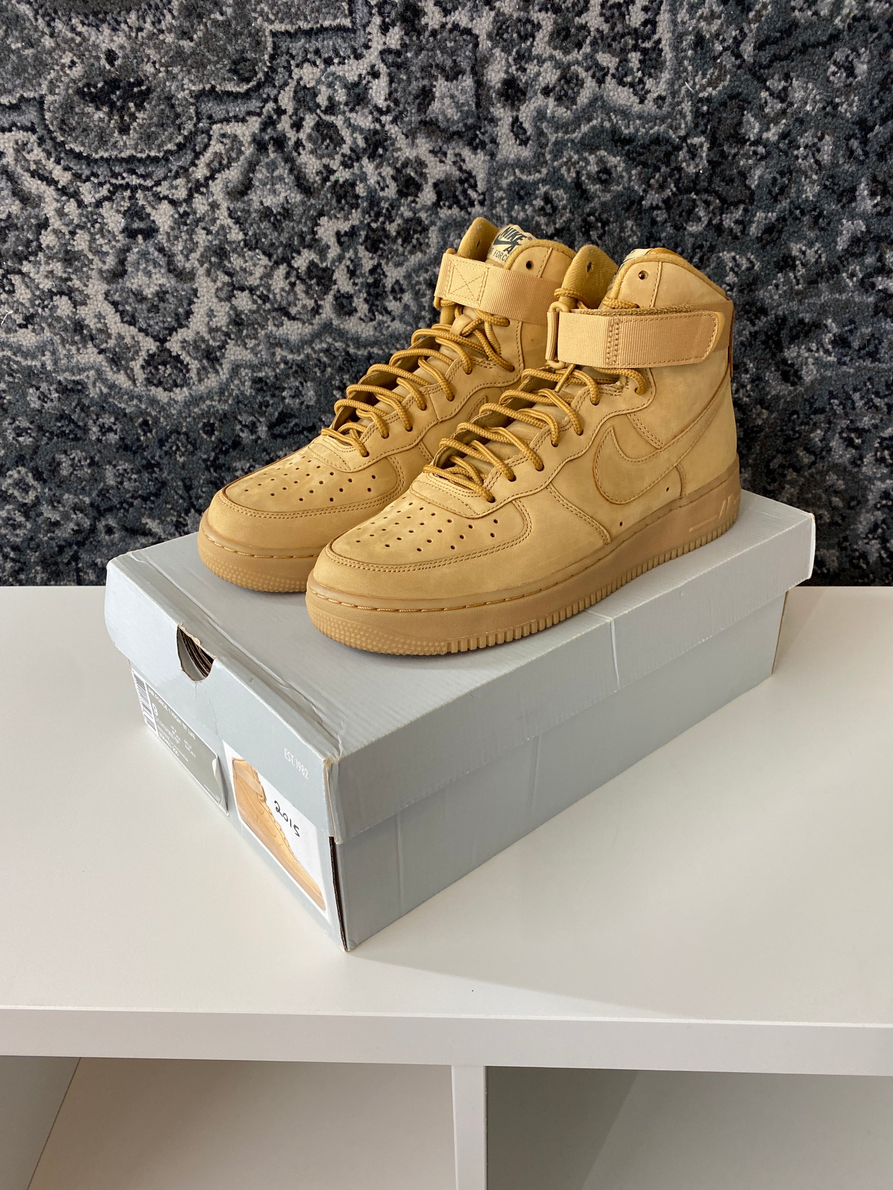 Nike Air Force 1 High Flax (2019) Sz 9